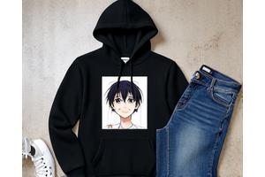 アニメキャラクターがプリントされたTシャツとパーカー