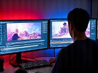 アニメーション動画編集ワークショップの風景