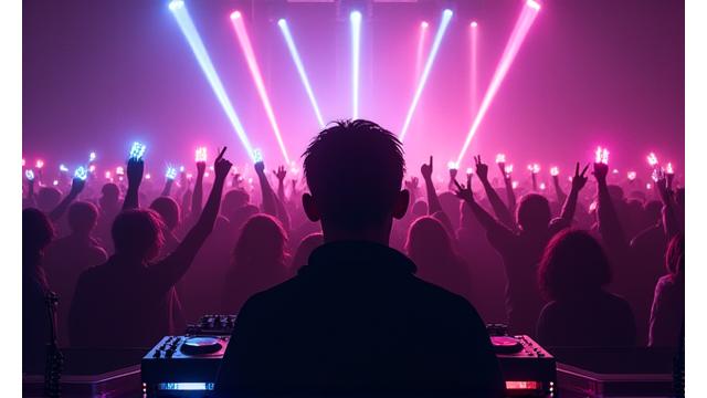 アニメソングDJライブの熱狂的な会場