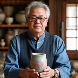 有田焼の職人、田中浩二氏の肖像