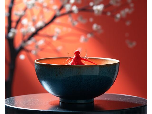 日本の伝統工芸とアニメキャラクターが融合した美しい陶器の器