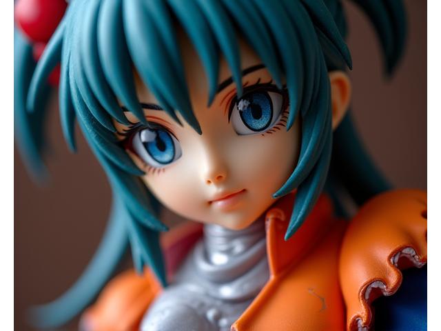 高精密なスケールフィギュアのクローズアップ