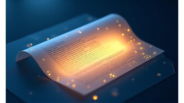 透明で公正な契約書を表す抽象的なイラスト